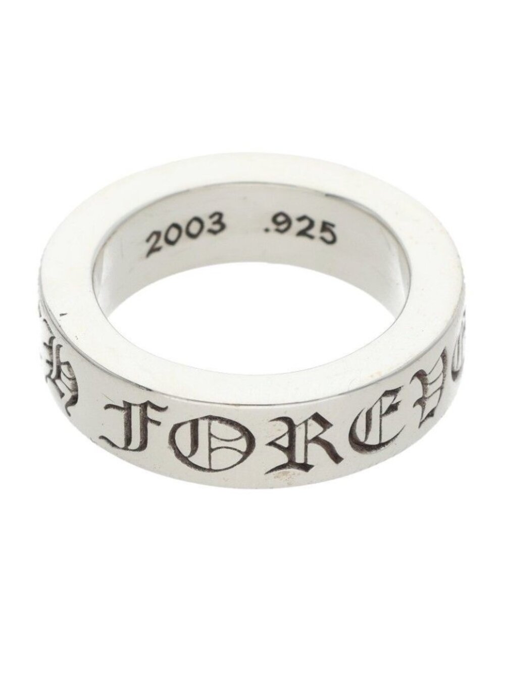 Chrome Hearts Spacer Forever Silver Ring